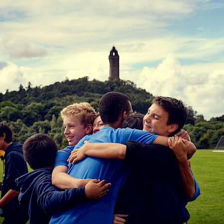 ISSFT students hugging