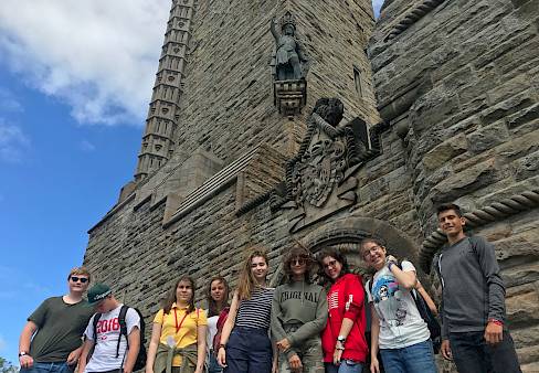 ISSFT students visiting Kelvingrove art gallery and museum