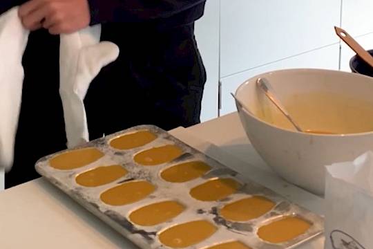 ISSFT student baking cakes in the kitchen