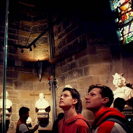 ISSFT students visiting the Wallace Monument