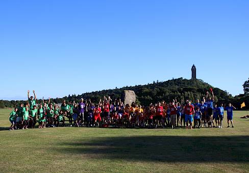 ISSFT summer school students on scotland, taking part on activities