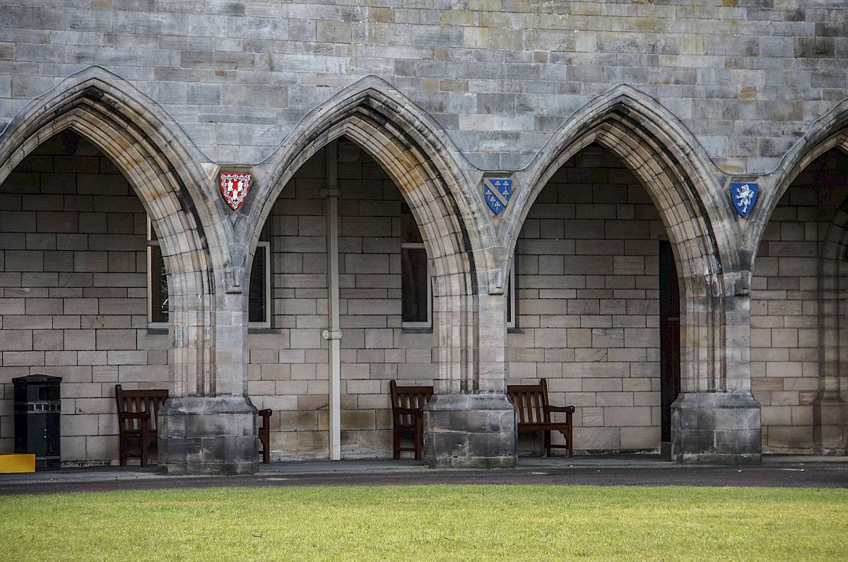 Archways in an prestigious university building