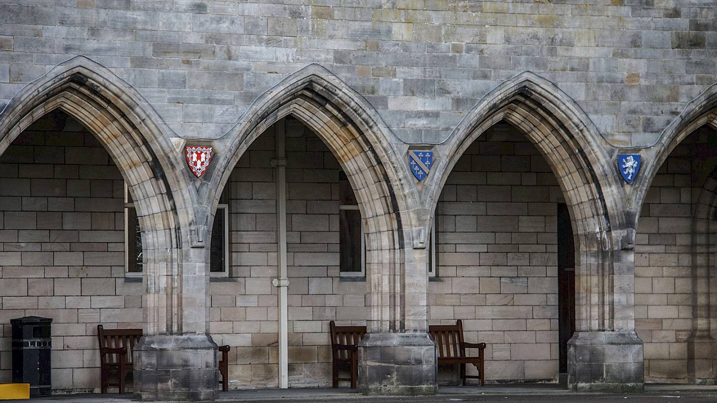 Archways in an prestigious university building