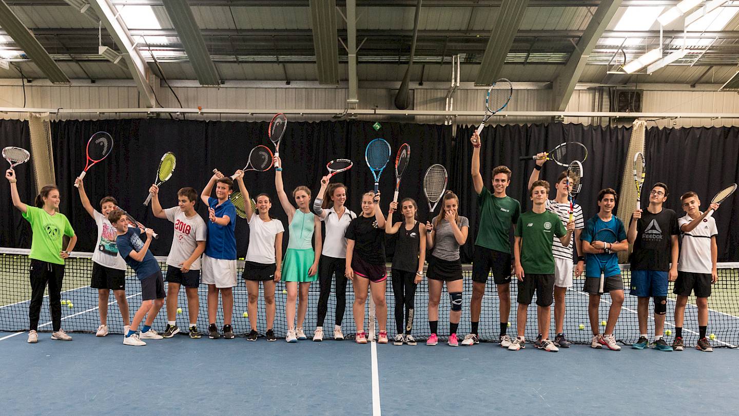 ISSFT students on the tennis court