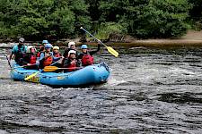 ISSFT Summer School students white water rafting activity