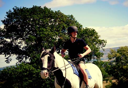 ISSFT student riding a horse