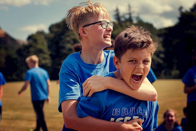 ISSFT student taking part in a Braveheart challenge