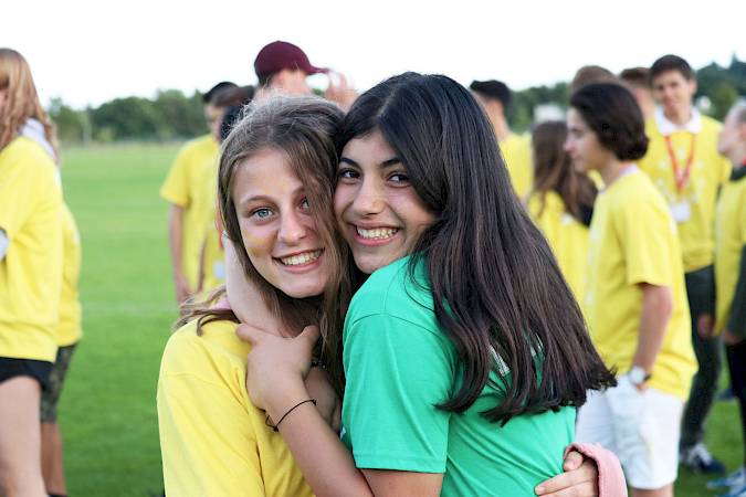 ISSFT students hugging