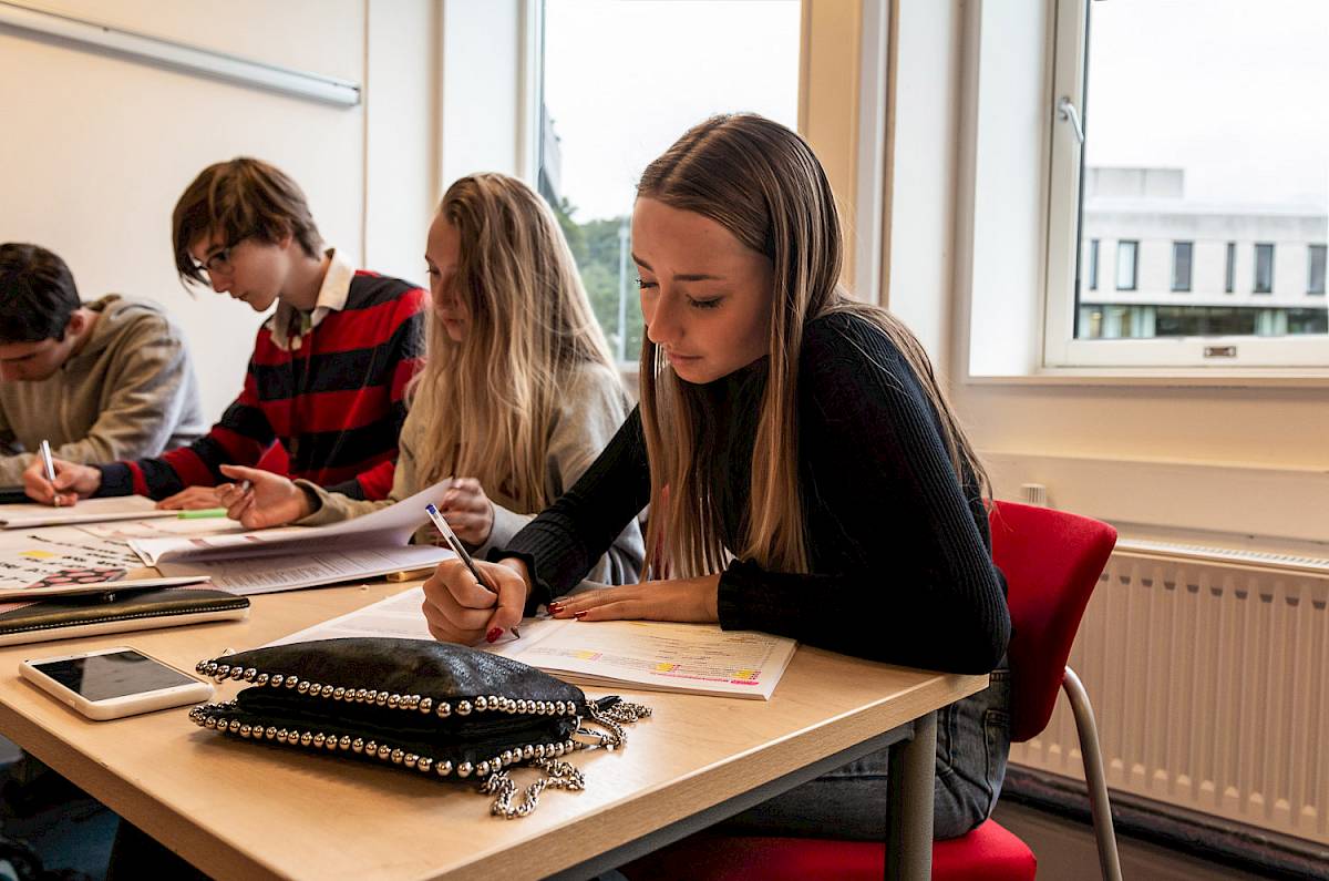 ISSFT students working in a classroom