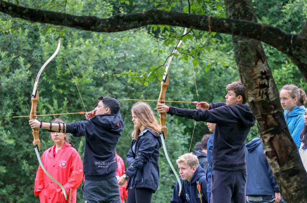 ISSFT students playing tug of war
