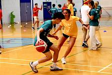 ISSFT students playing Basketball